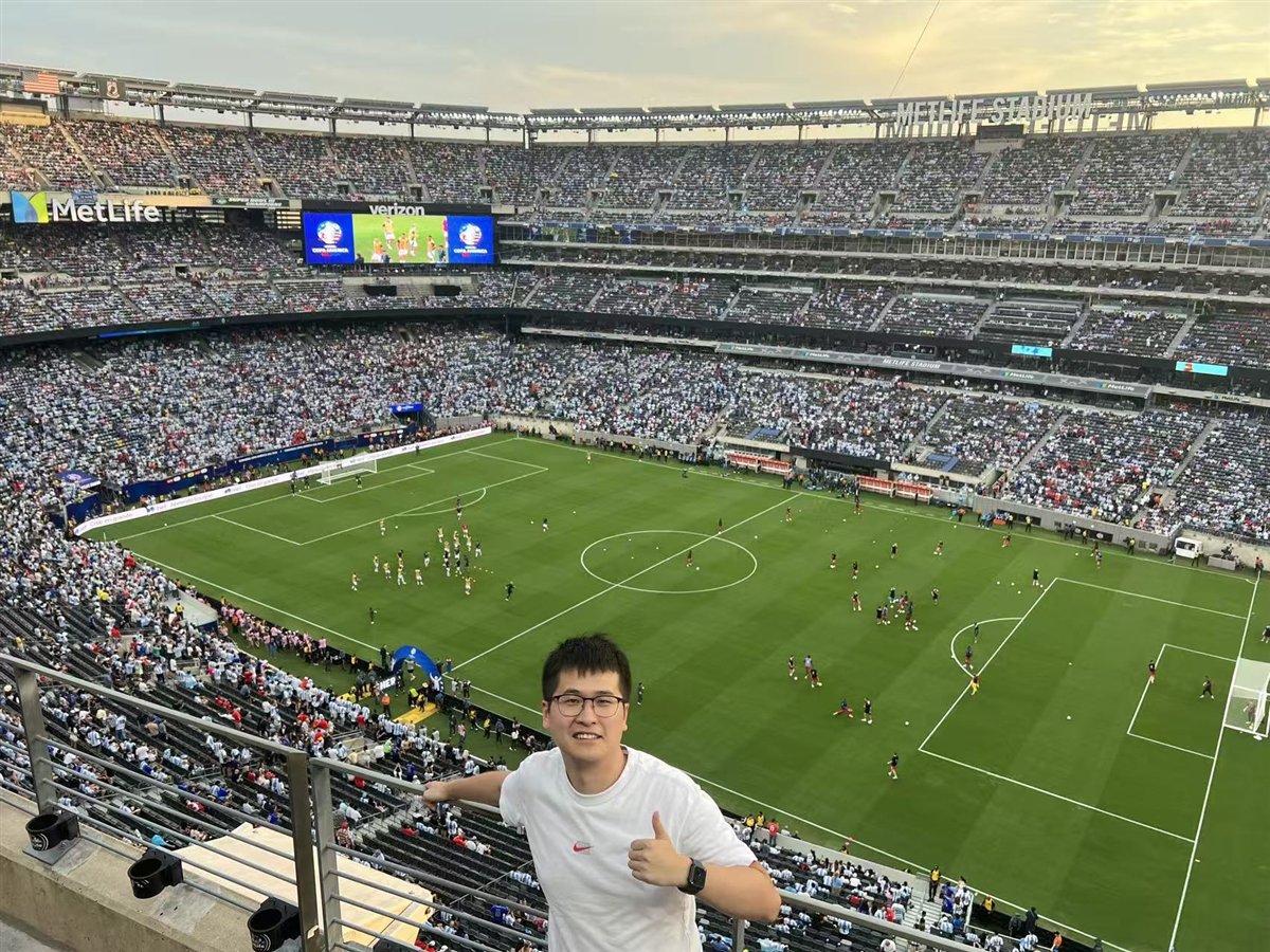 Watching a Copa América match at MetLife Stadium